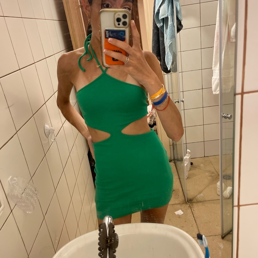 Size small green mini dress